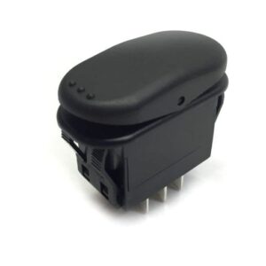 Waterproof Rocker Switch, 30 Amp DPDT 3-Position On-Off-Momentary On